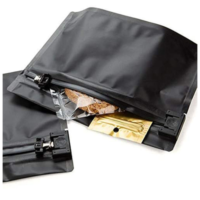 알루미늄 호일 매트 검은 플라스틱 슬라이더 지플록식 마일라 가방 어린이에게 안전한 출구 패키징