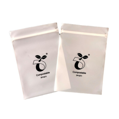 Eco Friendly Biodegradable Silk Plastic Necklace Jewelry Packaging Pouch Bag with Zipper