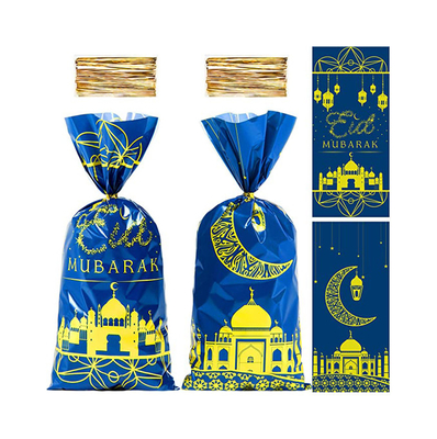 방수 파티 장식 이드 무바라크 선물 주머니, 셀로판 캔디 대접 가방