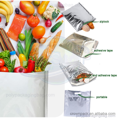 방수 열 봉투 캐비어 냉장고 배송용 포장재, 포일 단열 가방 은 메일러
